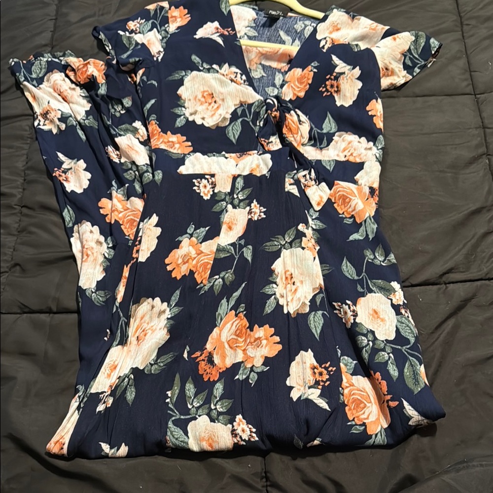Floral Navy Maxi Dreds